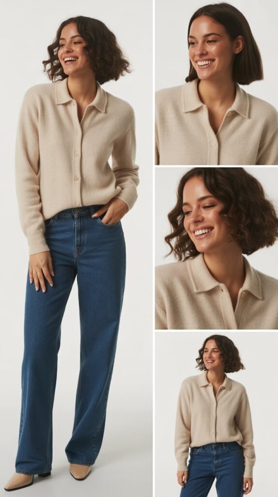 Twinset and Straight-Leg Jeans