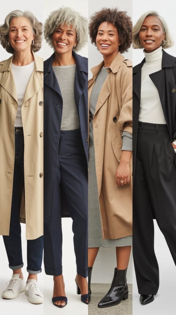 Trench Coat Over Casual Base
