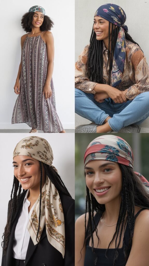 Printed Headscarves and Durags