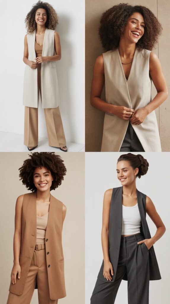 Longline Vest with Trousers