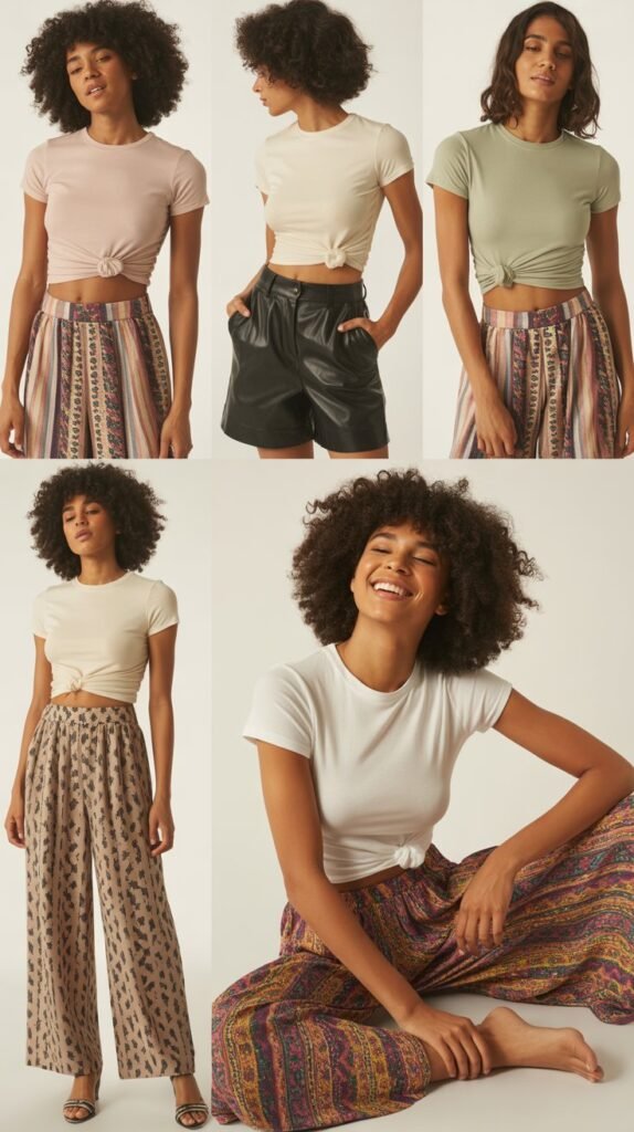 Baby Tee with Statement Bottoms