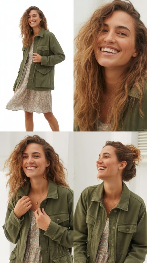 Utility Jacket over Sundress