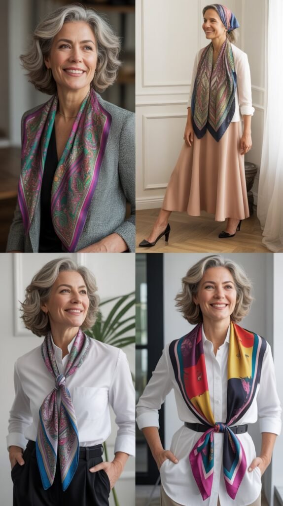 Silk Scarf as Statement Piece