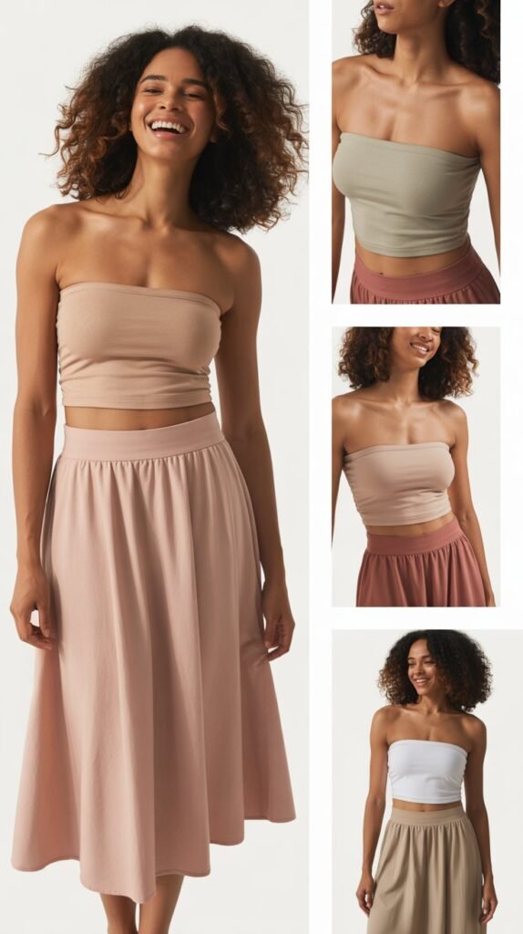 Tube Top and Skirt Combo