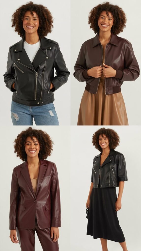 Leather and Pleather Jackets