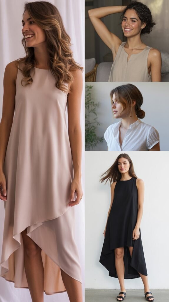  Asymmetrical Hem Dress