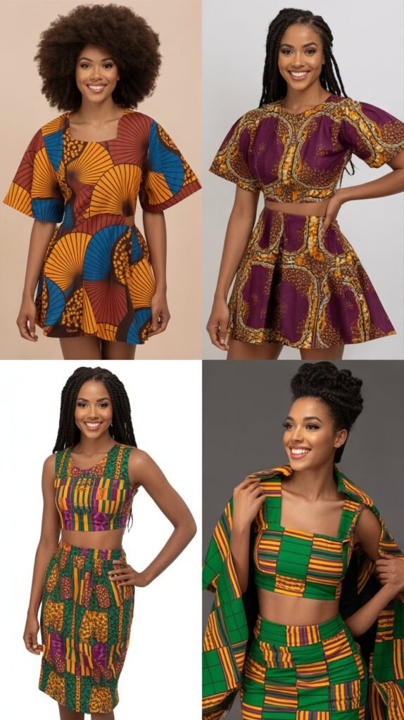  African Print Two-Piece Sets