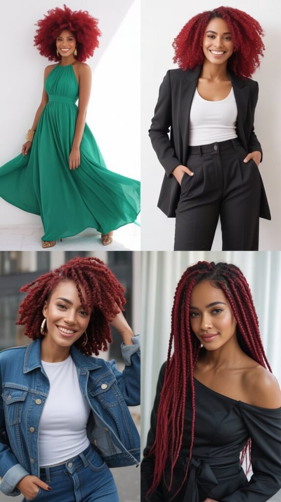 23 Red Hair Outfit Ideas for Black Women