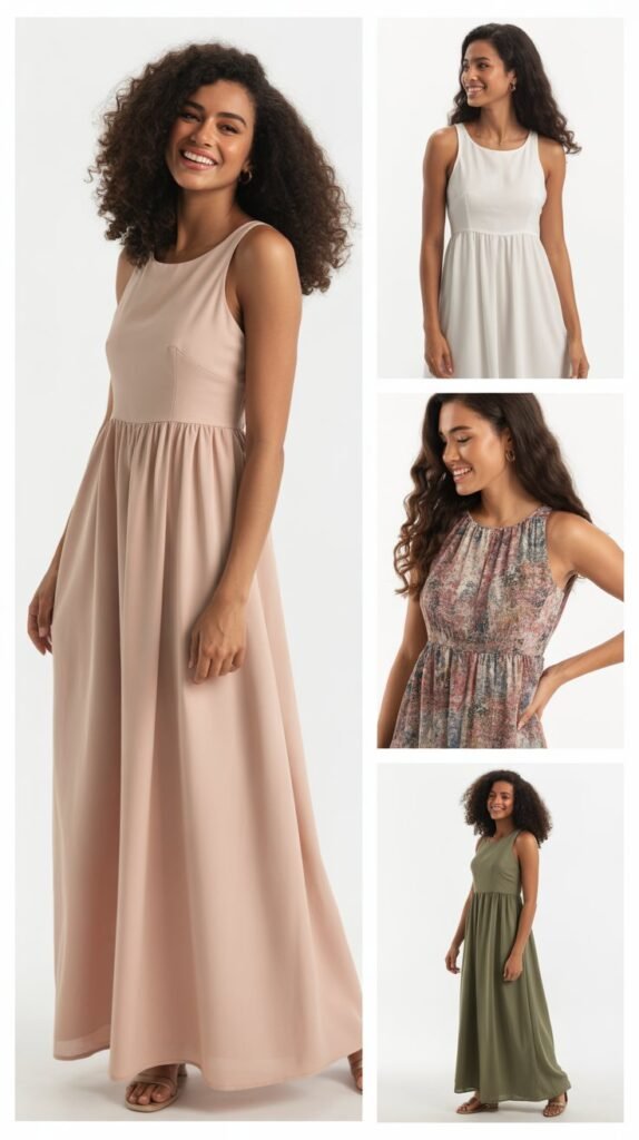 Empire Waist Maxi Dress