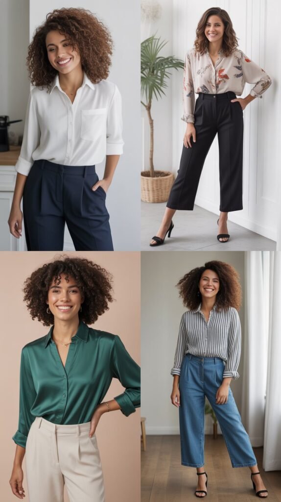 Blouse and Ankle Pant Pairing