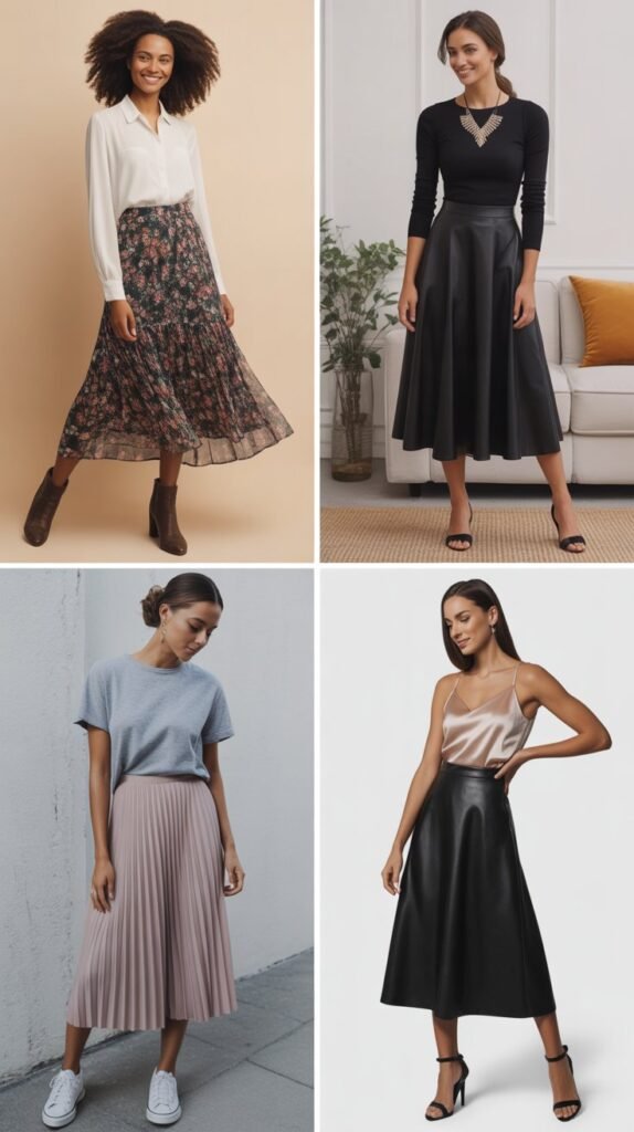  Midi Skirt Versatility