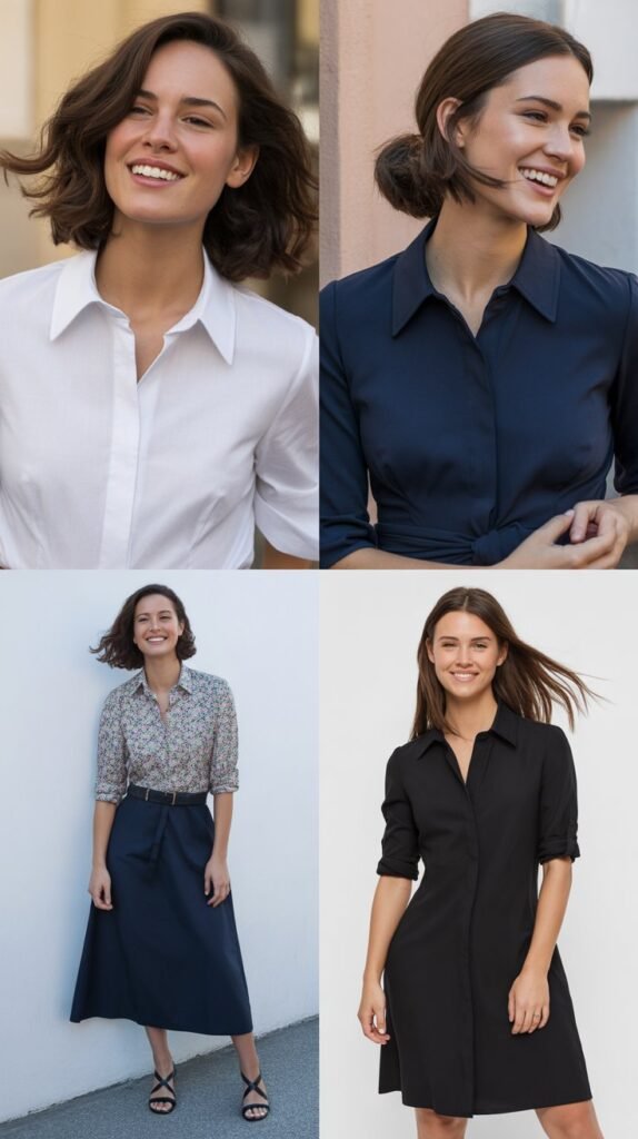 Collared Shirt Dress