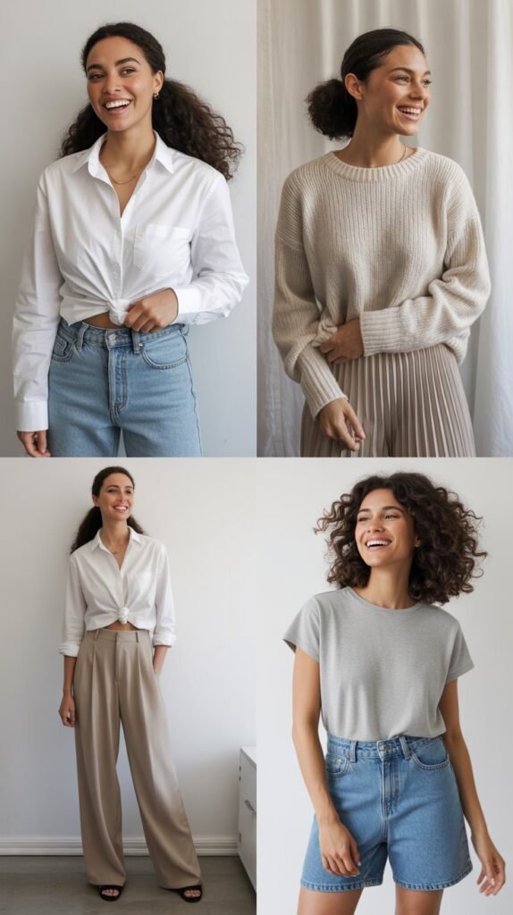 The Tucked-In Top and High-Waisted Bottoms