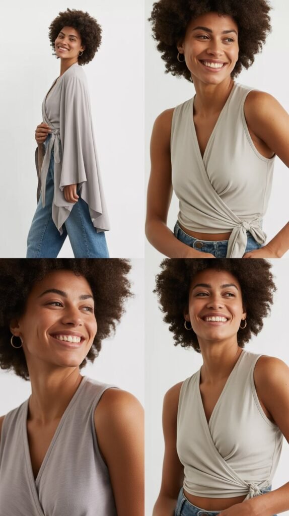  Wrap Top for Adjustable Fit