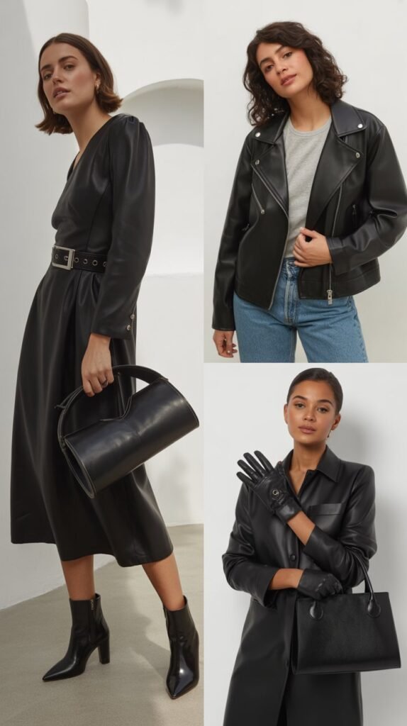 Leather or Faux Leather Accents