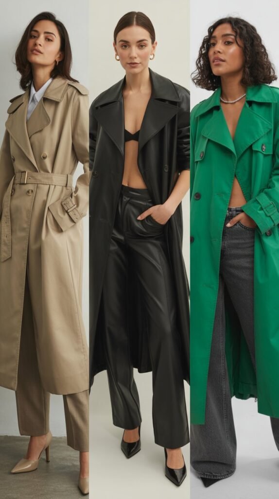 Trench Coat as Statement Piece