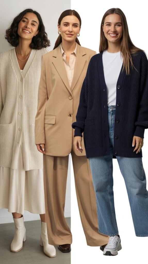 Cardigan as Blazer Alternative