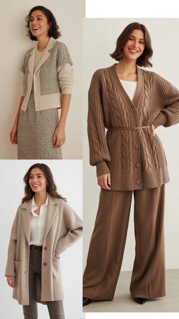 Cardigan as Blazer Alternative