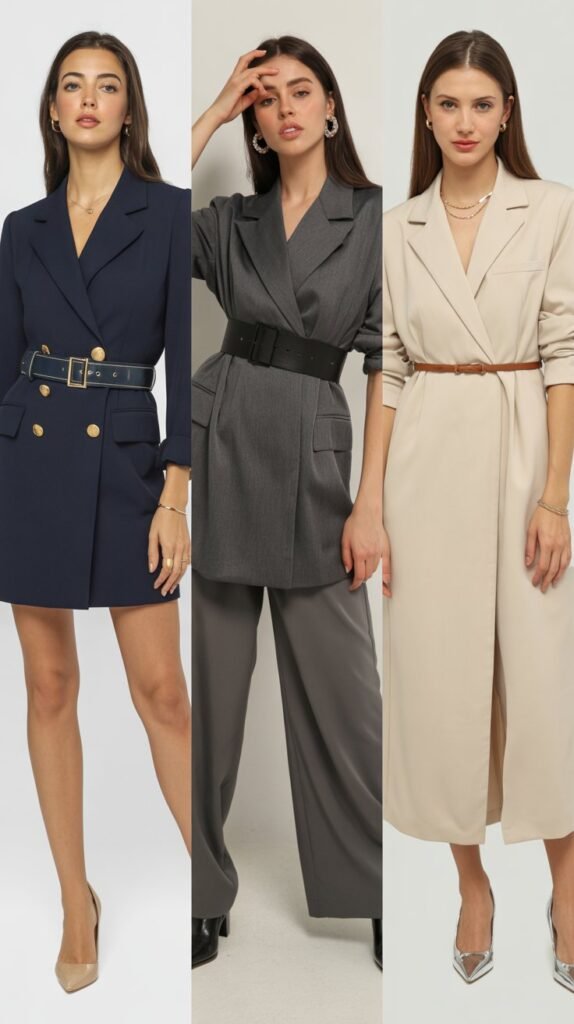 The Belted Blazer Dress