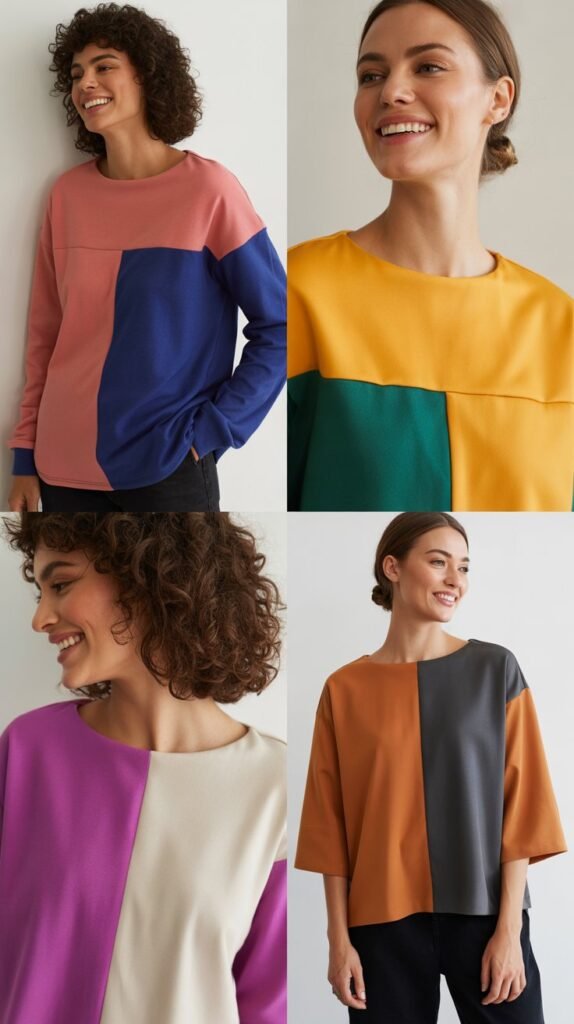  Color Block Top for Modern Edge