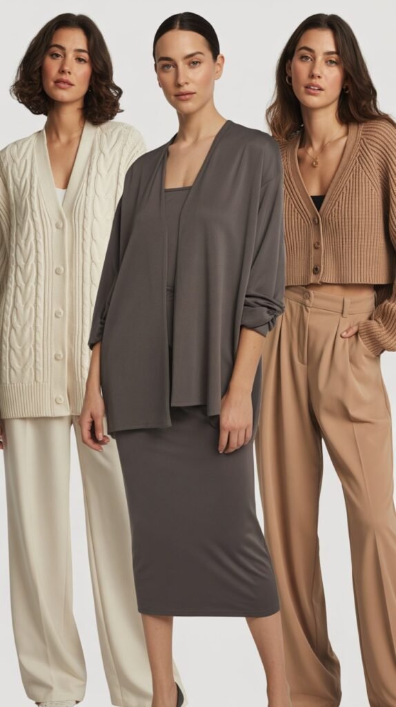 Cardigan Set as Outerwear