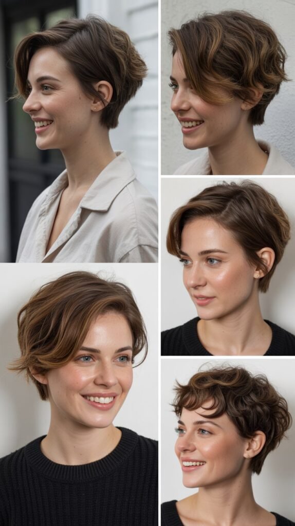  The Grown-Out Pixie with Transitional Styling
