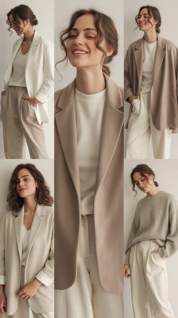 Monochrome Outfit in Soft Neutrals