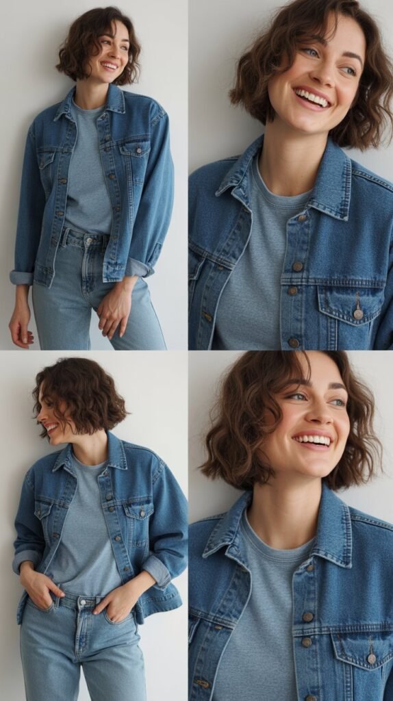 Denim on Denim with Layering Tee