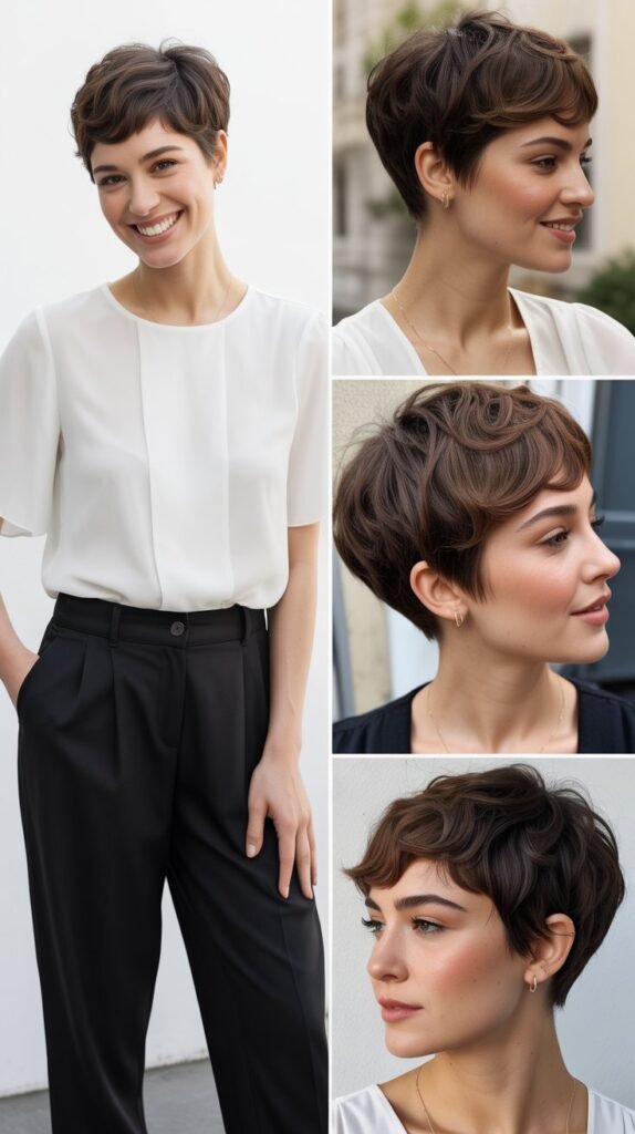The Classic Textured Pixie with Minimalist Chic