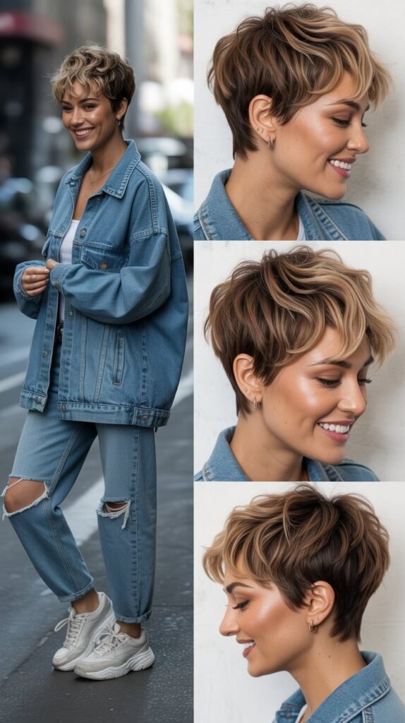 The Choppy Pixie with Streetwear Edge