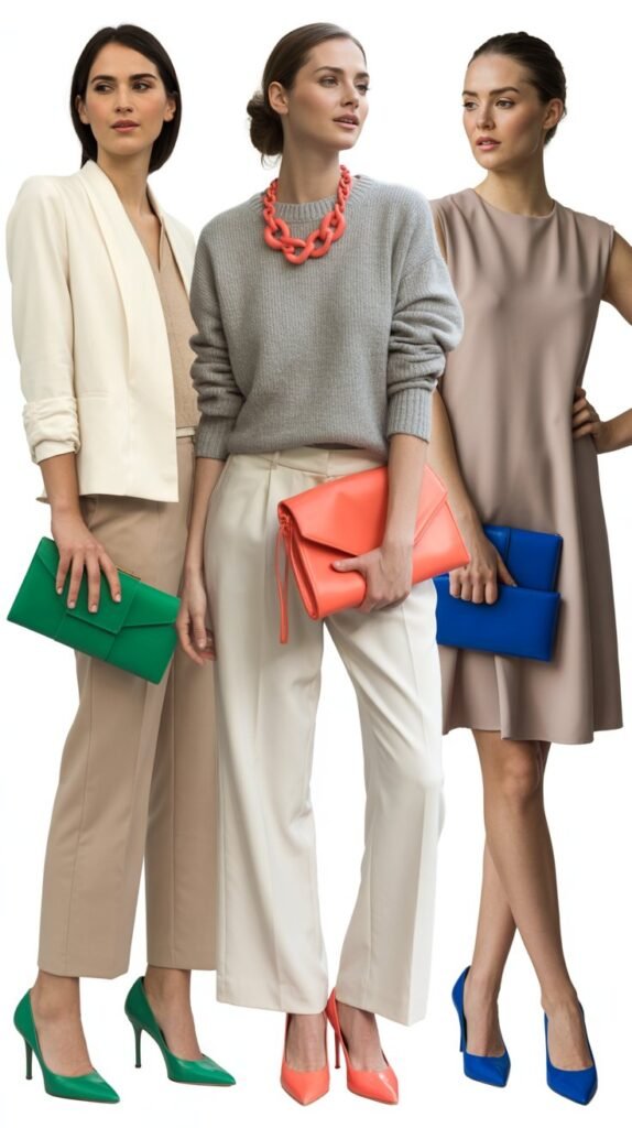 Neutral Base with Pop of Color