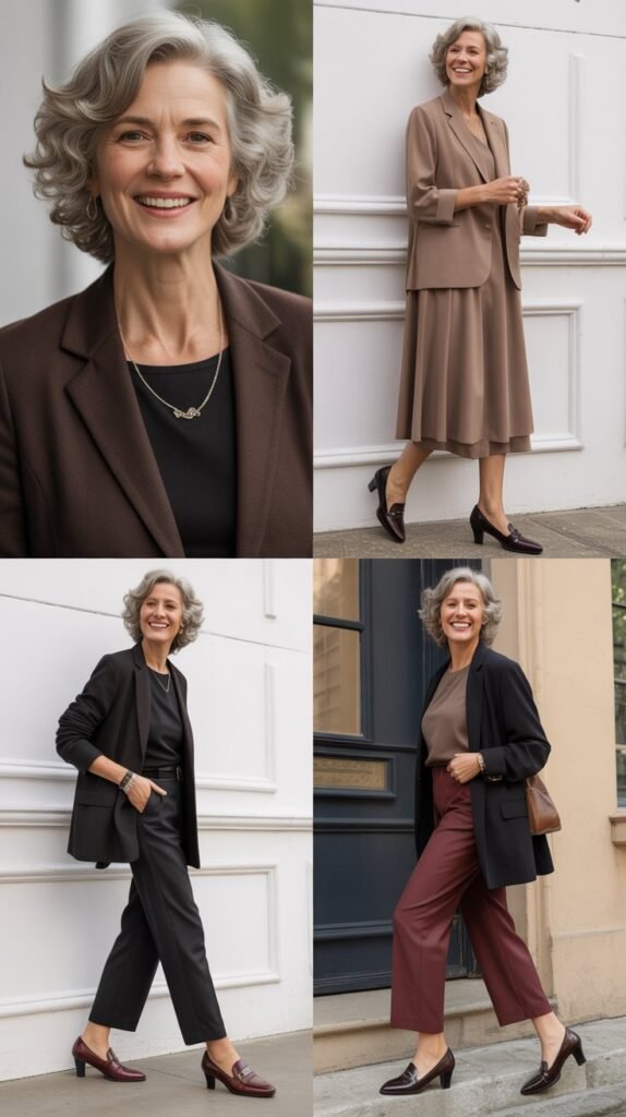 Comfortable Yet Elegant Loafers and Low-Heeled Pumps