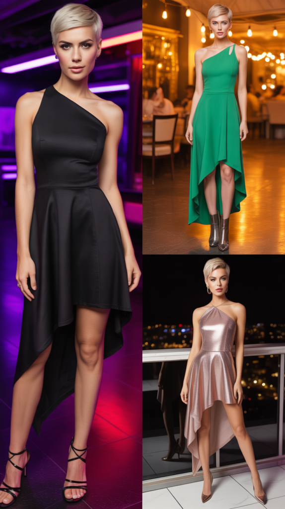 Asymmetrical Hem Dress