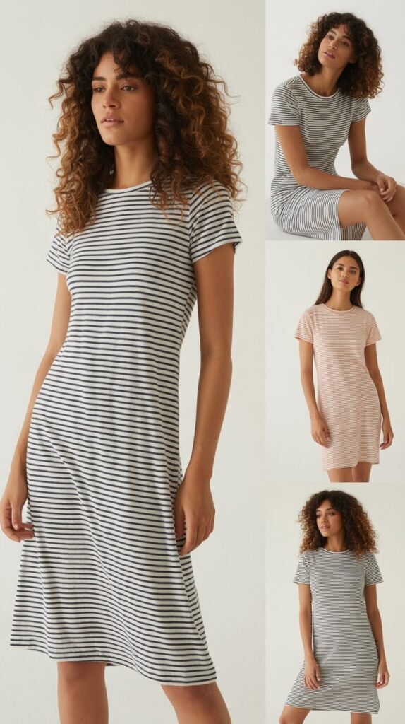Striped T-Shirt Dress