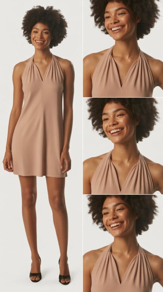 Halter Neck Mini Dress