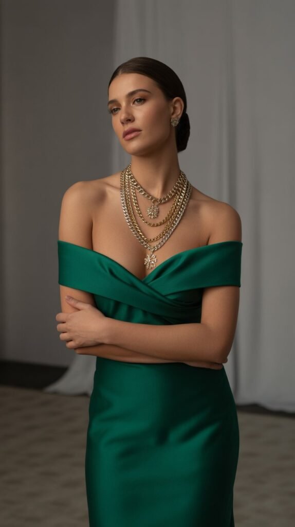 Statement Necklaces and Exposed Necklines