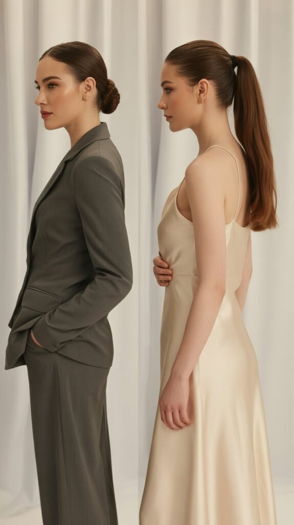 Sleek Low Bun or Polished Ponytail