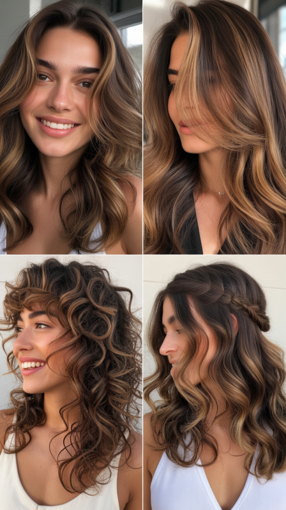 Celebrity-Inspired Caramel Highlight Looks