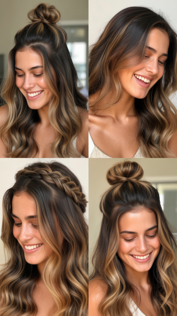 Updos and Styles That Highlight Caramel Tones