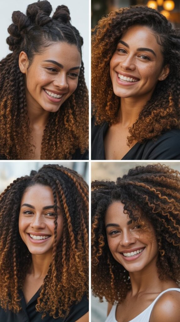 Espresso Brown with Golden Highlights