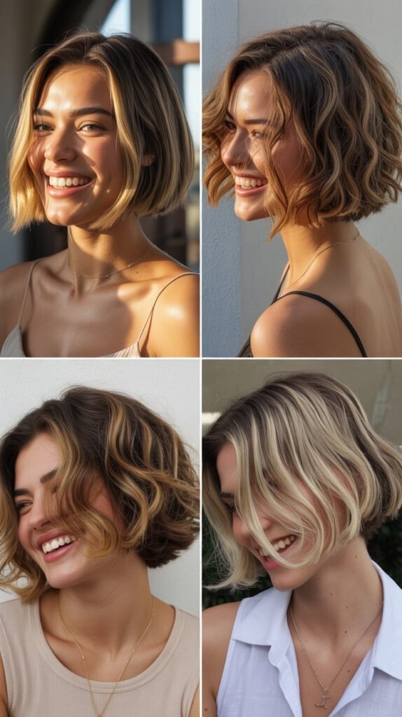  Micro Bob With Scattered Highlights