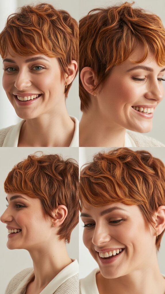  Wispy Pixie With Copper Tones