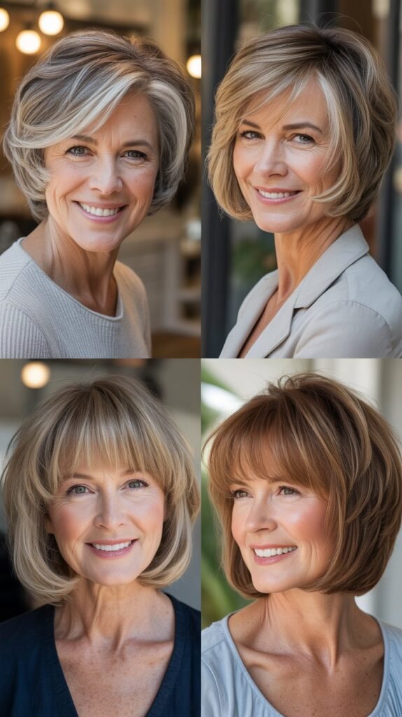 Stacked Bob with Fringe