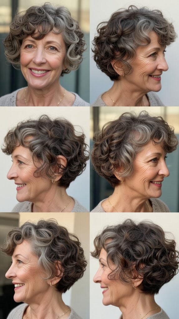 Curly Bob with Graduated Undercut