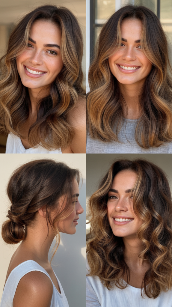 Benefits of Caramel Highlights on Warm Brown Hair