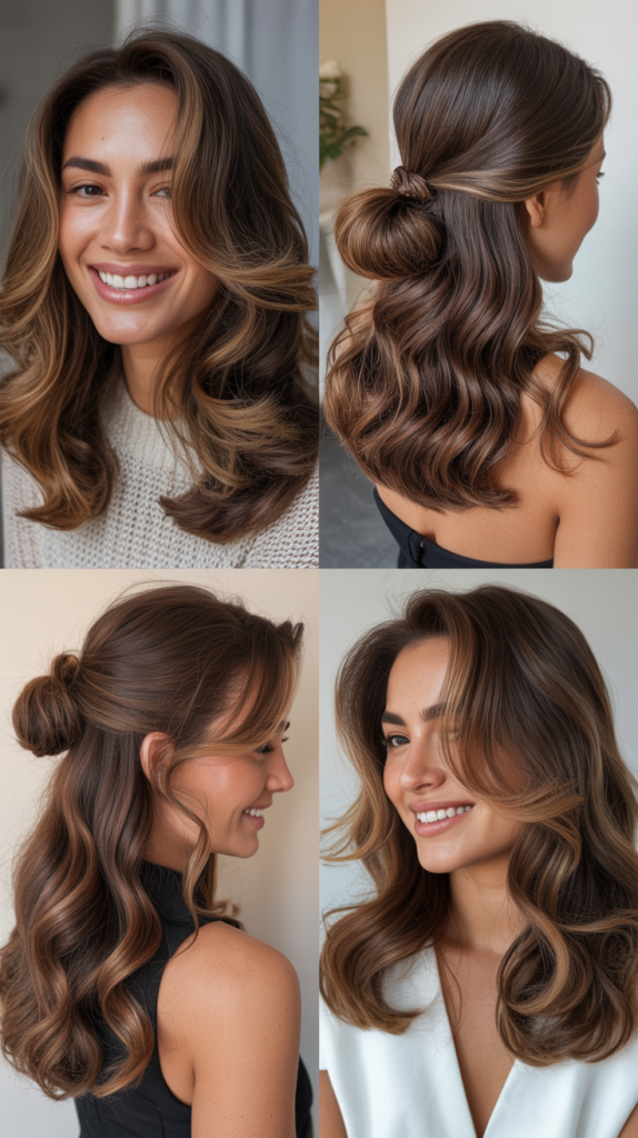  Peekaboo Highlights in Brown Tones