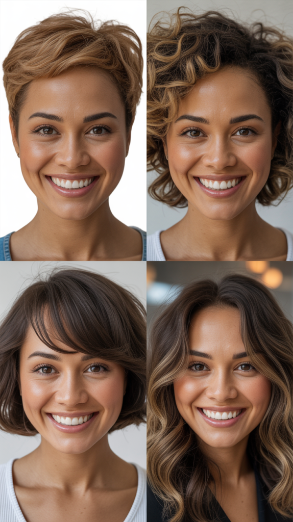 Classic Pixie Cut with Blonde Highlights