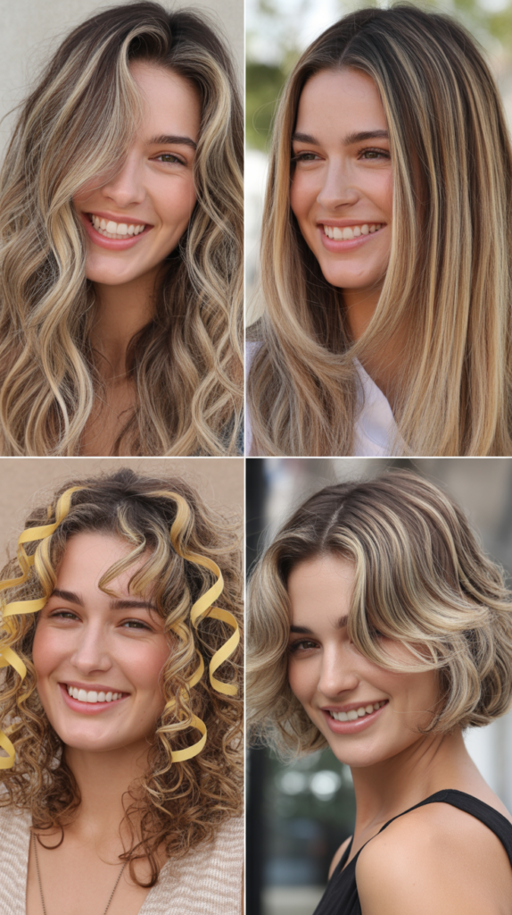 Face-Framing Blonde Highlights