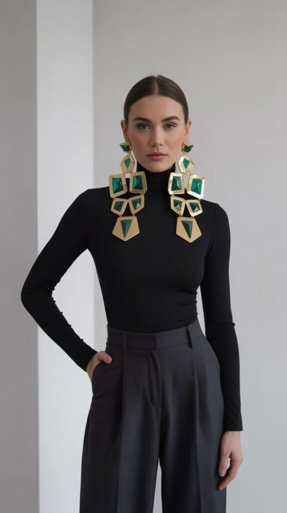 Statement Earrings as Outfit Anchors