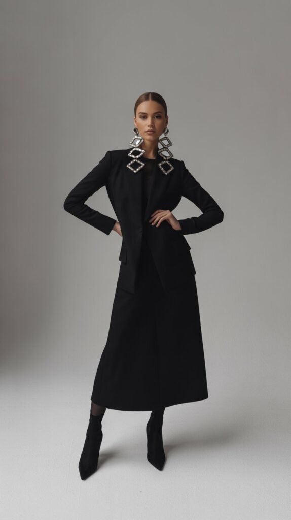 The Statement Earring and Monochrome Look